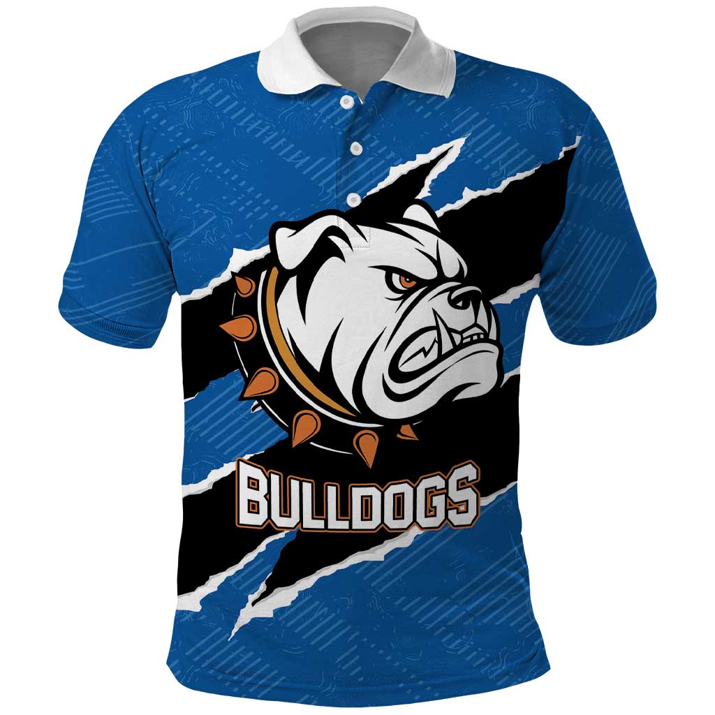 Bulldogs Guatemala Rugby Custom Polo Shirt Seguimos Creciendo - Wonder Print Shop