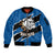Bulldogs Guatemala Rugby Custom Sleeve Zip Bomber Jacket Seguimos Creciendo - Wonder Print Shop