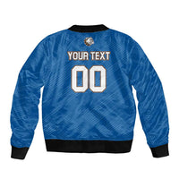 Bulldogs Guatemala Rugby Custom Sleeve Zip Bomber Jacket Seguimos Creciendo - Wonder Print Shop