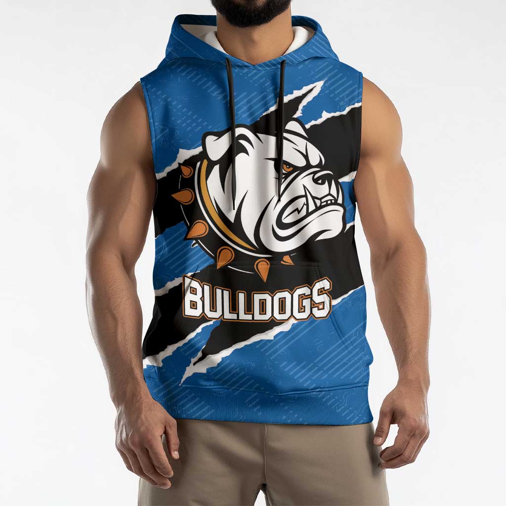 Bulldogs Guatemala Rugby Custom Sleeveless Hoodie Seguimos Creciendo - Wonder Print Shop
