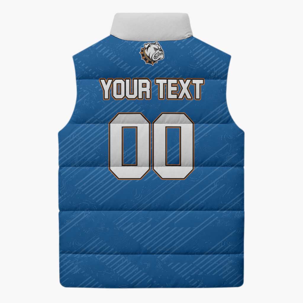 Bulldogs Guatemala Rugby Custom Sleeveless Puffer Jacket Seguimos Creciendo - Wonder Print Shop