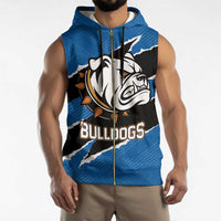 Bulldogs Guatemala Rugby Custom Sleeveless Zip Hoodie Seguimos Creciendo - Wonder Print Shop