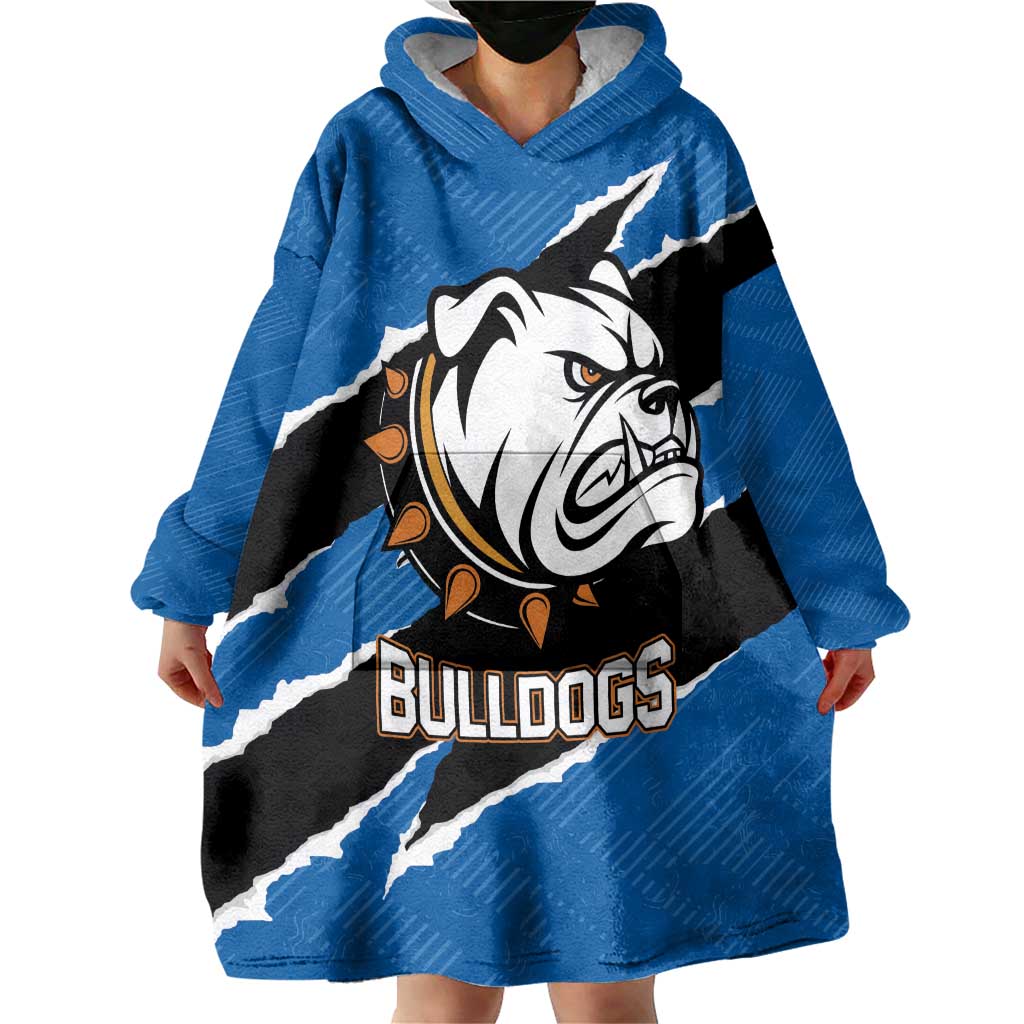 Bulldogs Guatemala Rugby Custom Wearable Blanket Hoodie Seguimos Creciendo - Wonder Print Shop