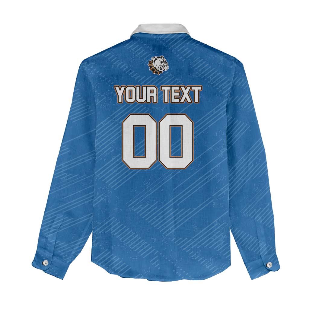 Bulldogs Guatemala Rugby Custom Women Casual Shirt Seguimos Creciendo - Wonder Print Shop