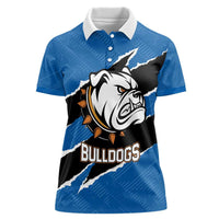 Bulldogs Guatemala Rugby Custom Women Polo Shirt Seguimos Creciendo - Wonder Print Shop