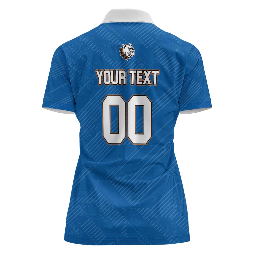 Bulldogs Guatemala Rugby Custom Women Polo Shirt Seguimos Creciendo - Wonder Print Shop