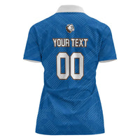 Bulldogs Guatemala Rugby Custom Women Polo Shirt Seguimos Creciendo - Wonder Print Shop