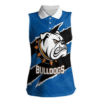 Bulldogs Guatemala Rugby Custom Women Sleeveless Polo Shirt Seguimos Creciendo - Wonder Print Shop
