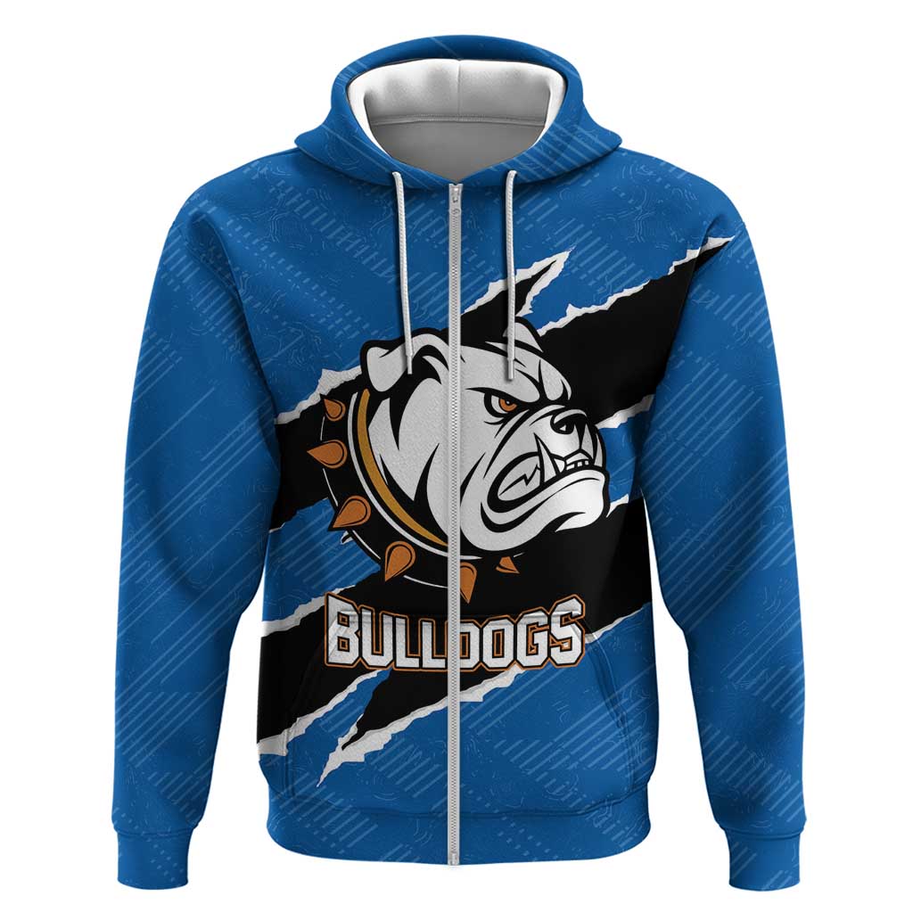 Bulldogs Guatemala Rugby Custom Zip Hoodie Seguimos Creciendo - Wonder Print Shop