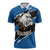 Bulldogs Guatemala Rugby Custom Zipper Polo Shirt Seguimos Creciendo - Wonder Print Shop