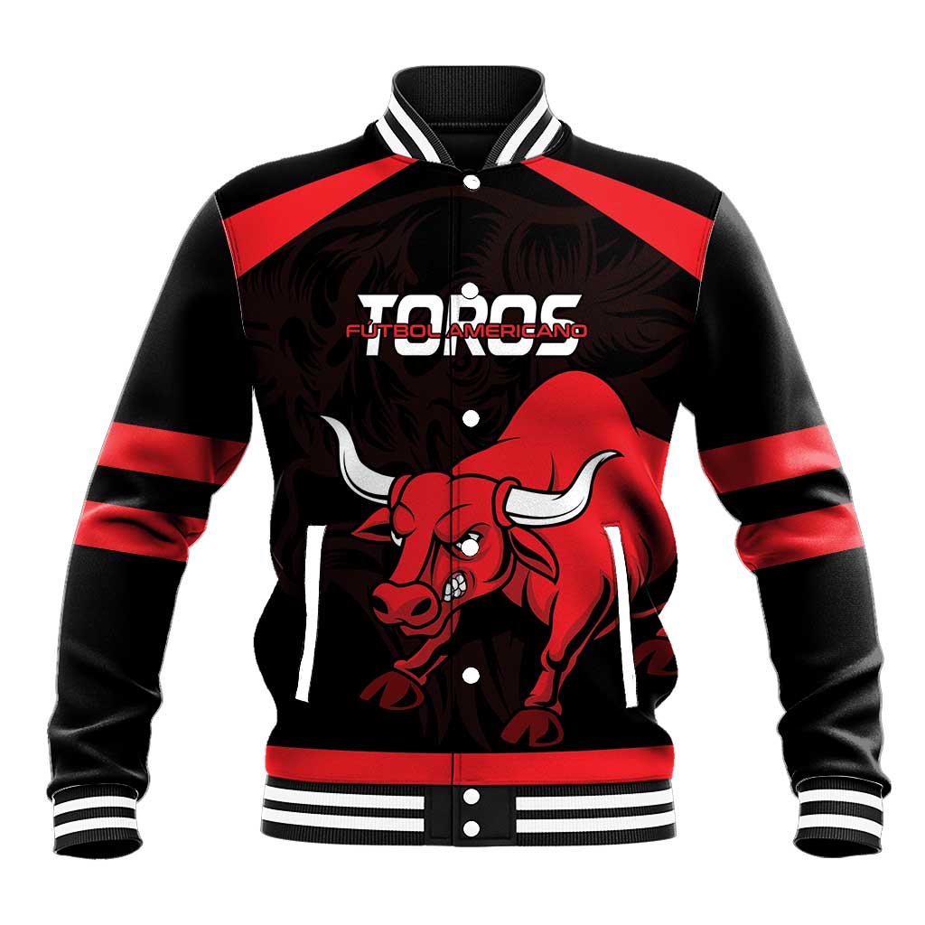 Toros Guatemala Rugby Custom Baseball Jacket Vamos Toros Vamos Toros - Wonder Print Shop