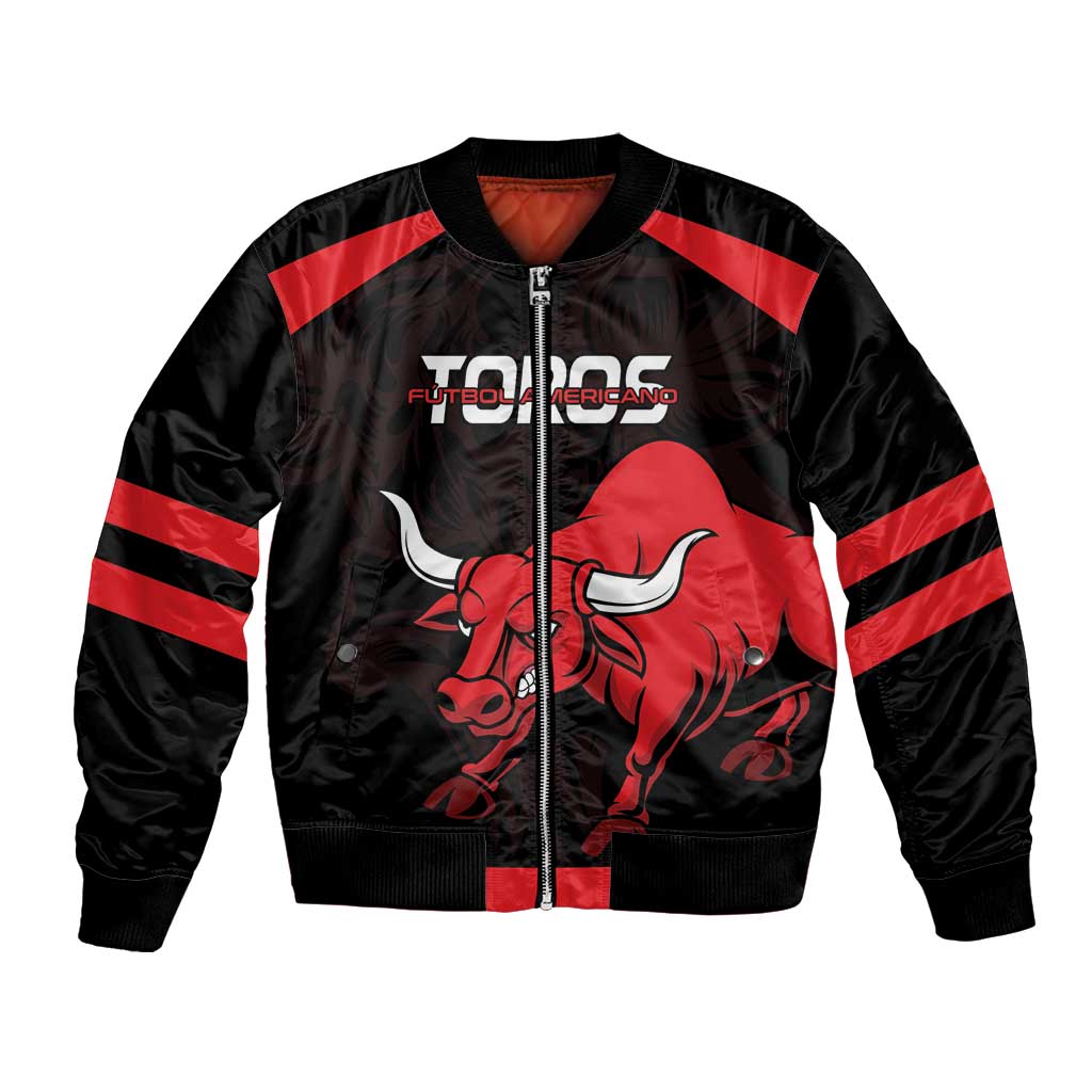 Toros Guatemala Rugby Custom Bomber Jacket Vamos Toros Vamos Toros - Wonder Print Shop