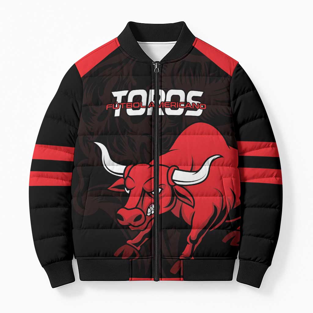 Toros Guatemala Rugby Custom Bomber Puffer Jacket Vamos Toros Vamos Toros - Wonder Print Shop
