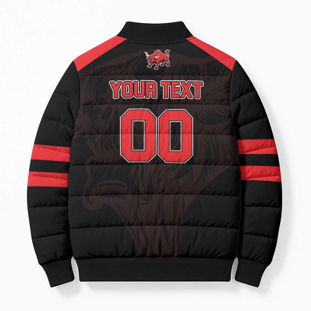 Toros Guatemala Rugby Custom Bomber Puffer Jacket Vamos Toros Vamos Toros - Wonder Print Shop