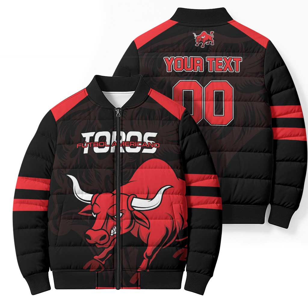 Toros Guatemala Rugby Custom Bomber Puffer Jacket Vamos Toros Vamos Toros - Wonder Print Shop