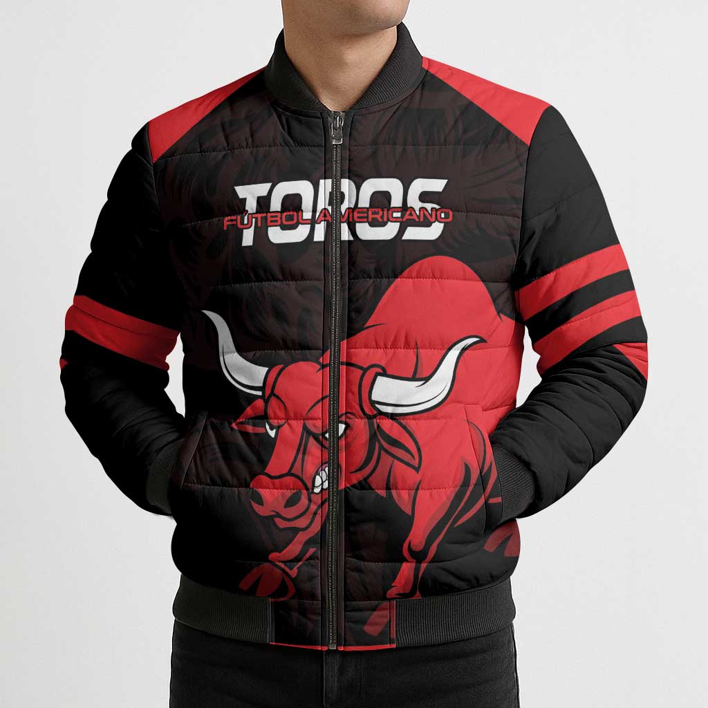 Toros Guatemala Rugby Custom Bomber Puffer Jacket Vamos Toros Vamos Toros - Wonder Print Shop