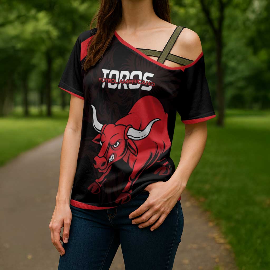 Toros Guatemala Rugby Custom Cross Shoulder Shirt Vamos Toros Vamos Toros - Wonder Print Shop
