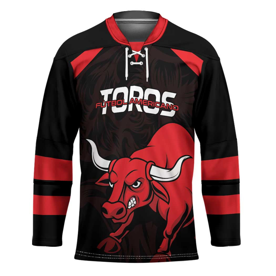 Toros Guatemala Rugby Custom Hockey Jersey Vamos Toros Vamos Toros - Wonder Print Shop