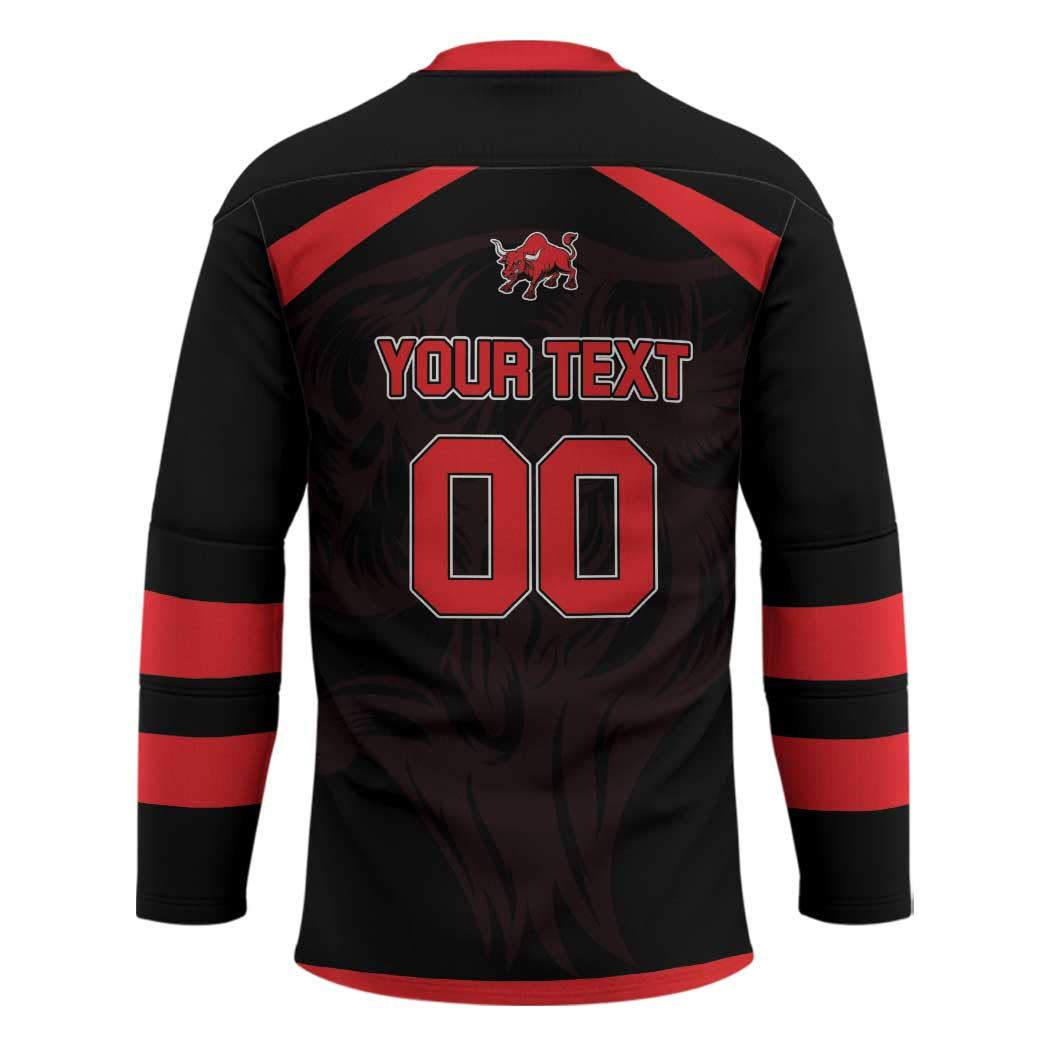 Toros Guatemala Rugby Custom Hockey Jersey Vamos Toros Vamos Toros - Wonder Print Shop