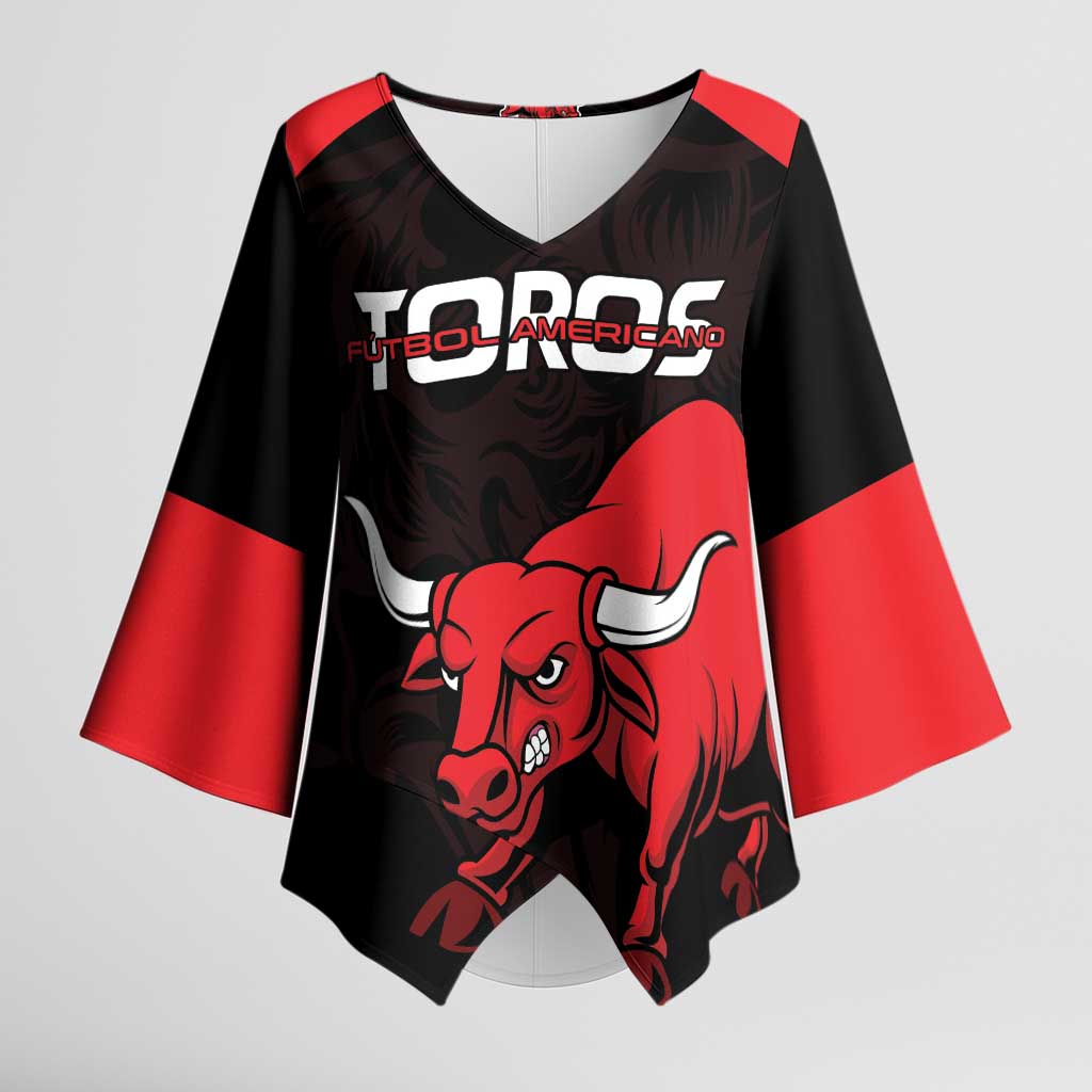 Toros Guatemala Rugby Custom Kimono Sleeve Blouse Vamos Toros Vamos Toros - Wonder Print Shop