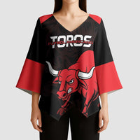 Toros Guatemala Rugby Custom Kimono Sleeve Blouse Vamos Toros Vamos Toros - Wonder Print Shop