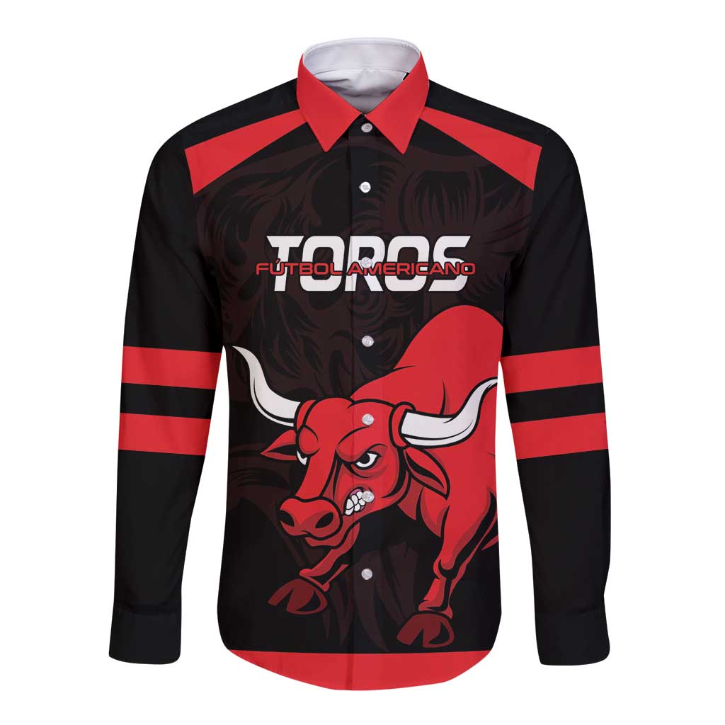 Toros Guatemala Rugby Custom Long Sleeve Button Shirt Vamos Toros Vamos Toros - Wonder Print Shop