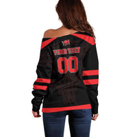 Toros Guatemala Rugby Custom Off Shoulder Sweater Vamos Toros Vamos Toros - Wonder Print Shop