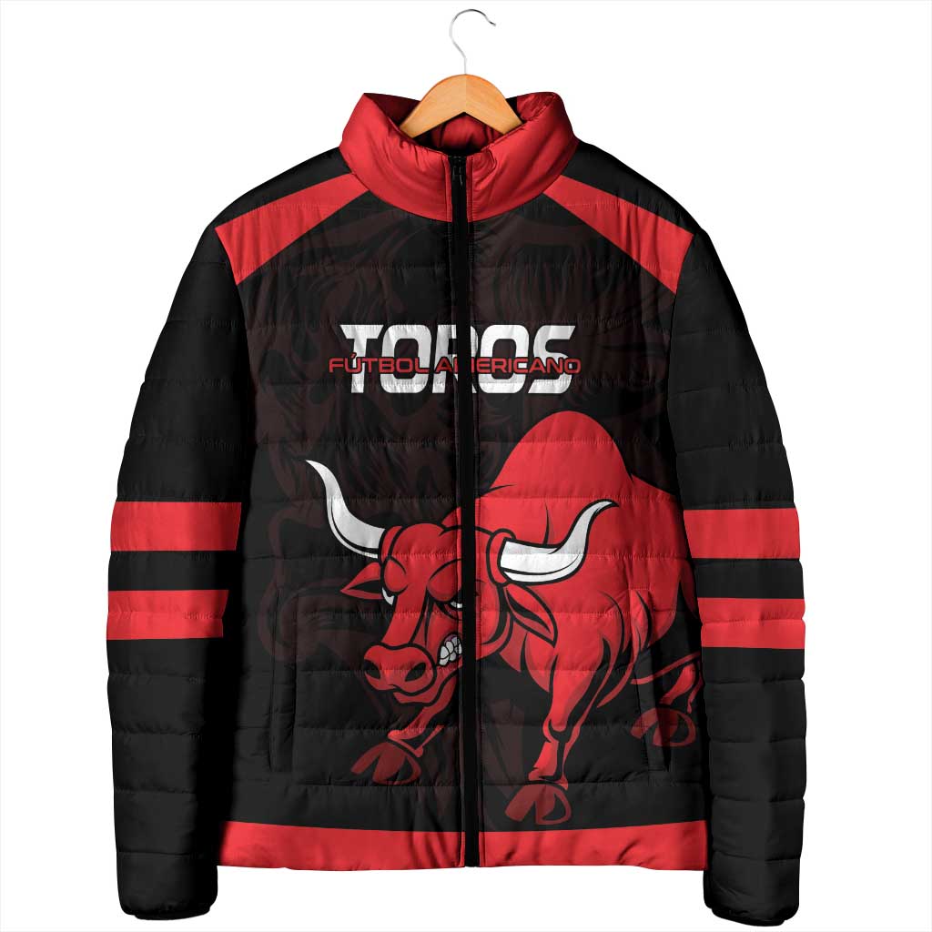 Toros Guatemala Rugby Custom Padded Jacket Vamos Toros Vamos Toros - Wonder Print Shop