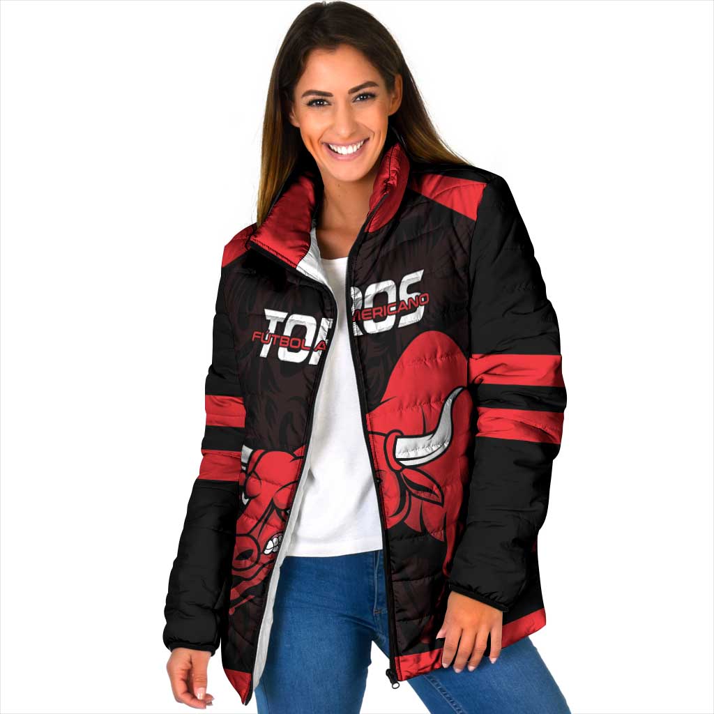 Toros Guatemala Rugby Custom Padded Jacket Vamos Toros Vamos Toros - Wonder Print Shop