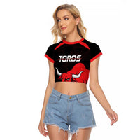 Toros Guatemala Rugby Custom Raglan Cropped T Shirt Vamos Toros Vamos Toros - Wonder Print Shop