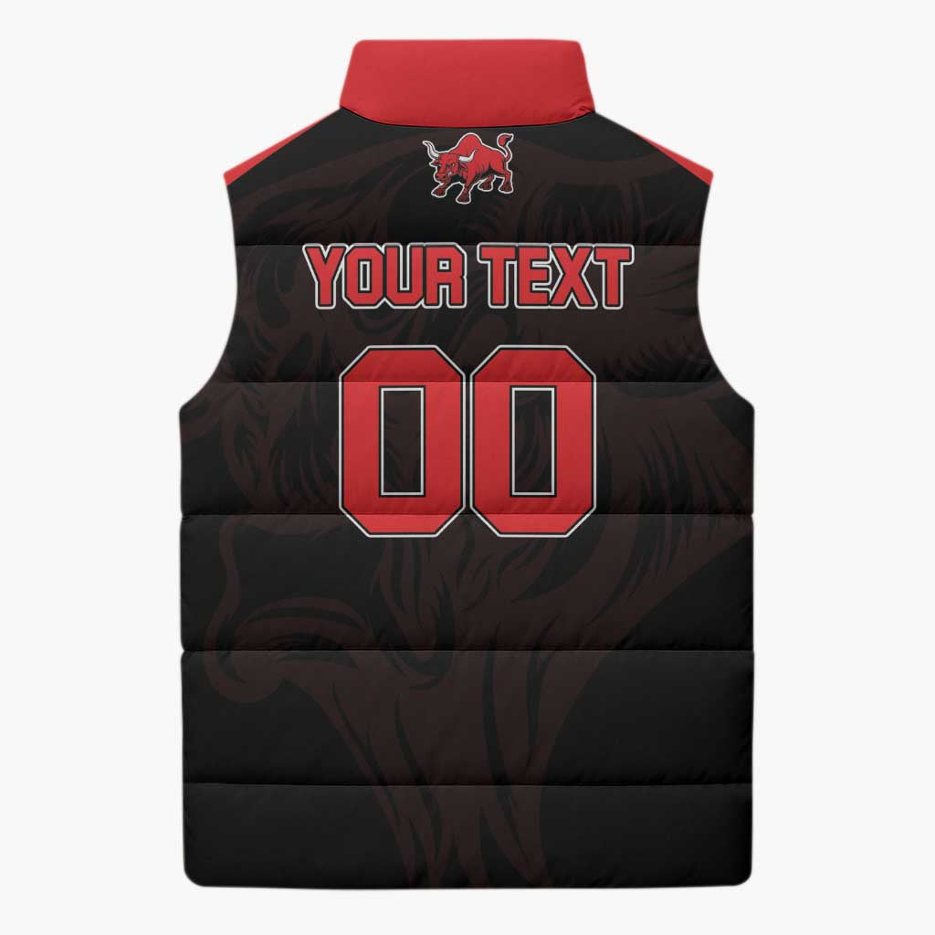 Toros Guatemala Rugby Custom Sleeveless Puffer Jacket Vamos Toros Vamos Toros - Wonder Print Shop