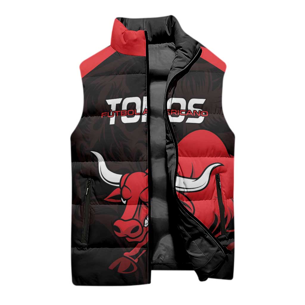 Toros Guatemala Rugby Custom Sleeveless Puffer Jacket Vamos Toros Vamos Toros - Wonder Print Shop