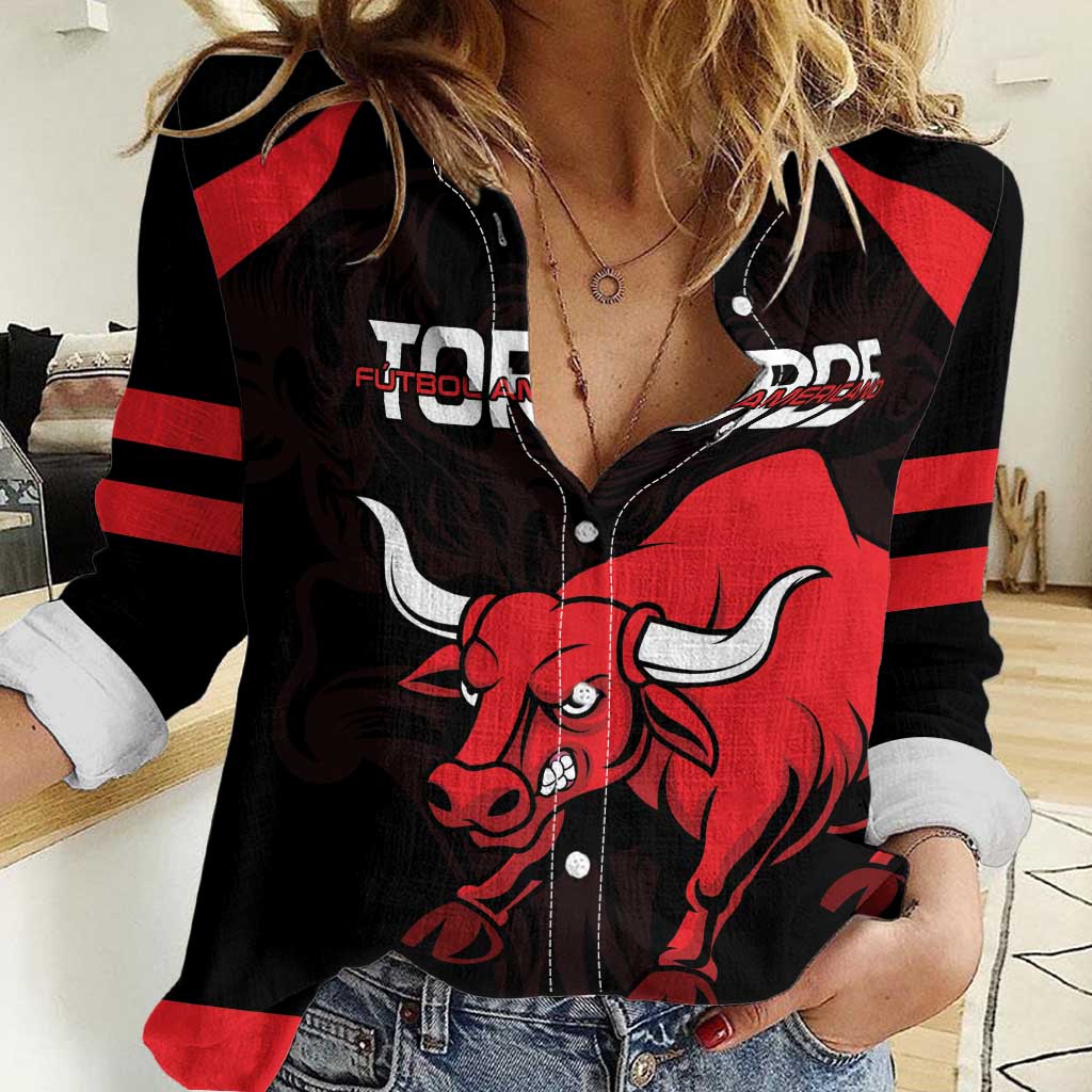 Toros Guatemala Rugby Custom Women Casual Shirt Vamos Toros Vamos Toros - Wonder Print Shop