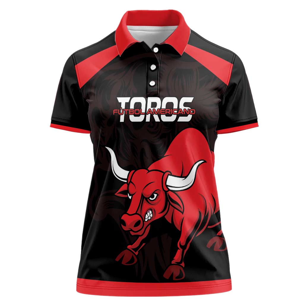 Toros Guatemala Rugby Custom Women Polo Shirt Vamos Toros Vamos Toros - Wonder Print Shop