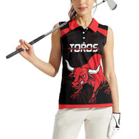 Toros Guatemala Rugby Custom Women Sleeveless Polo Shirt Vamos Toros Vamos Toros - Wonder Print Shop