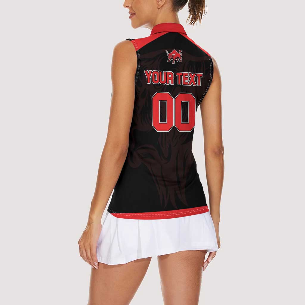 Toros Guatemala Rugby Custom Women Sleeveless Polo Shirt Vamos Toros Vamos Toros - Wonder Print Shop
