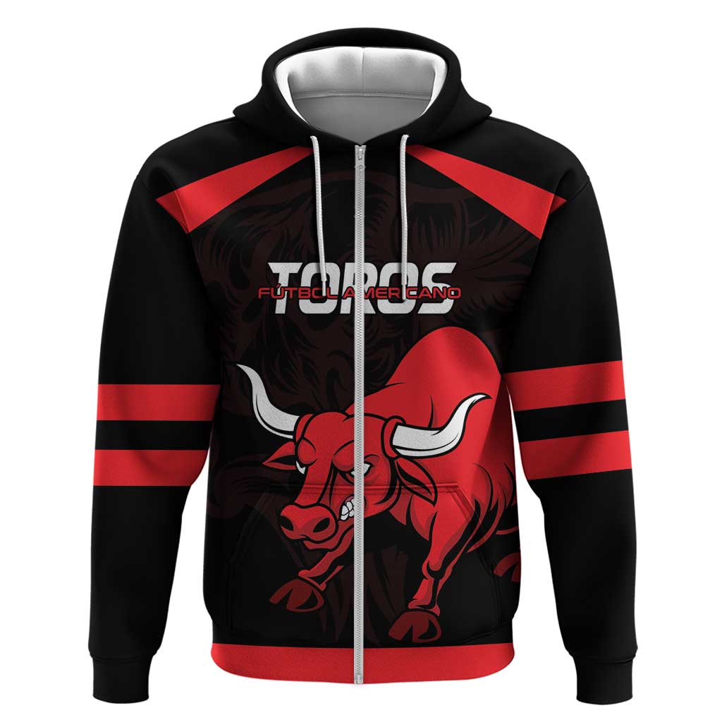 Toros Guatemala Rugby Custom Zip Hoodie Vamos Toros Vamos Toros - Wonder Print Shop