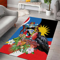 Antigua and Barbuda Magnificent Frigatebird Area Rug Tropical Vibe - Wonder Print Shop