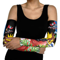 Antigua and Barbuda Magnificent Frigatebird Arm Sleeves Tropical Vibe - Wonder Print Shop