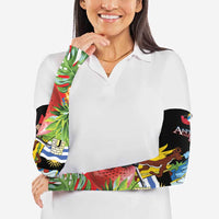 Antigua and Barbuda Magnificent Frigatebird Arm Sleeves Tropical Vibe - Wonder Print Shop