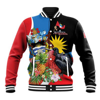 Antigua and Barbuda Magnificent Frigatebird Baseball Jacket Tropical Vibe - Wonder Print Shop