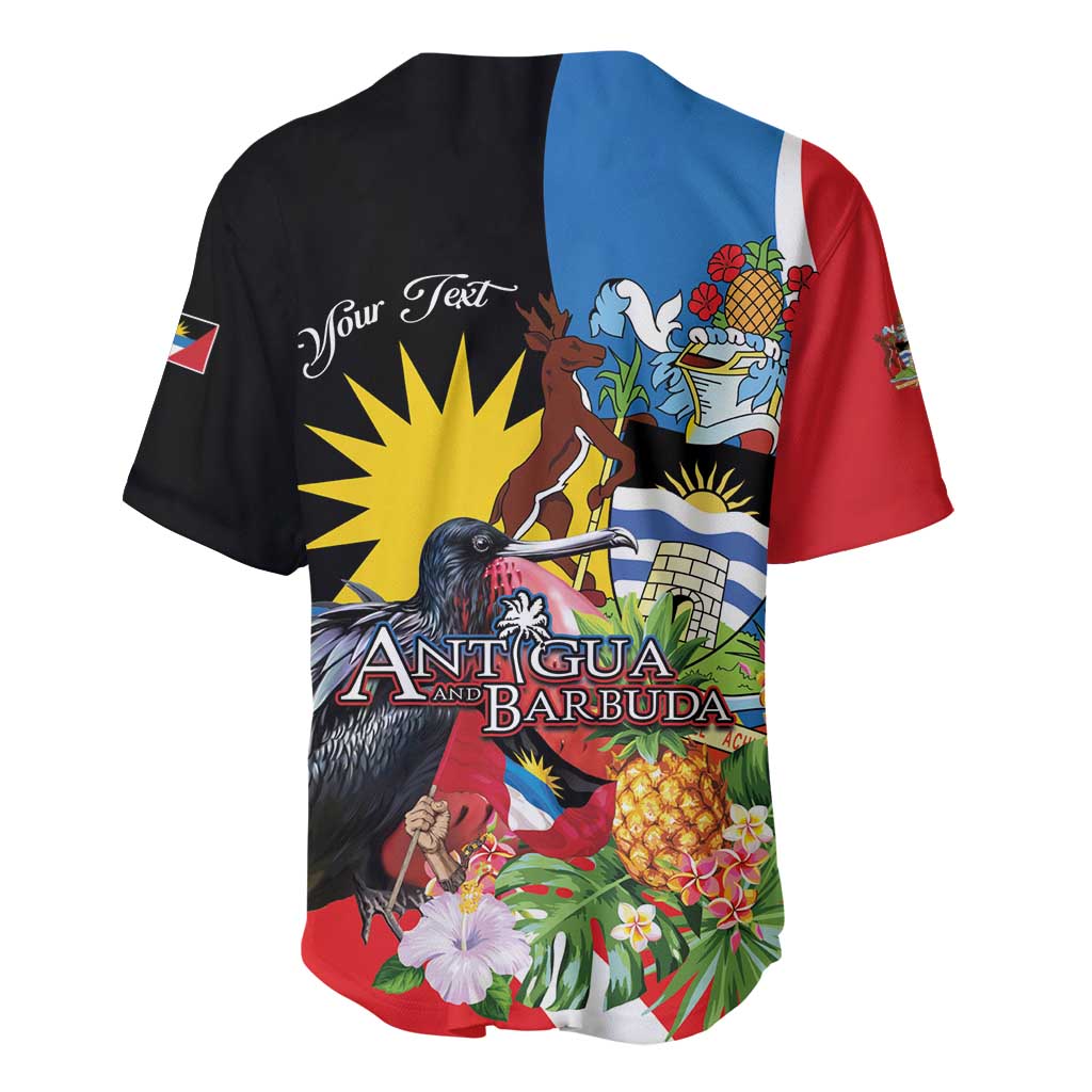 Antigua and Barbuda Magnificent Frigatebird Baseball Jersey Tropical Vibe - Wonder Print Shop