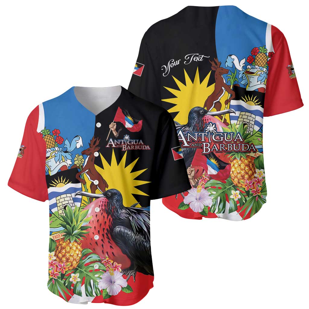 Antigua and Barbuda Magnificent Frigatebird Baseball Jersey Tropical Vibe - Wonder Print Shop