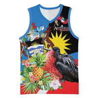 Antigua and Barbuda Magnificent Frigatebird Basketball Jersey Tropical Vibe - Wonder Print Shop