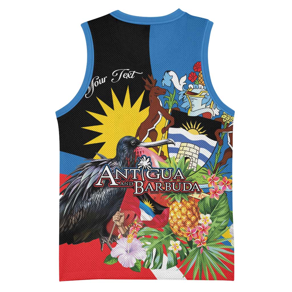Antigua and Barbuda Magnificent Frigatebird Basketball Jersey Tropical Vibe - Wonder Print Shop