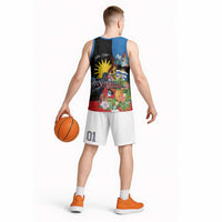 Antigua and Barbuda Magnificent Frigatebird Basketball Jersey Tropical Vibe - Wonder Print Shop