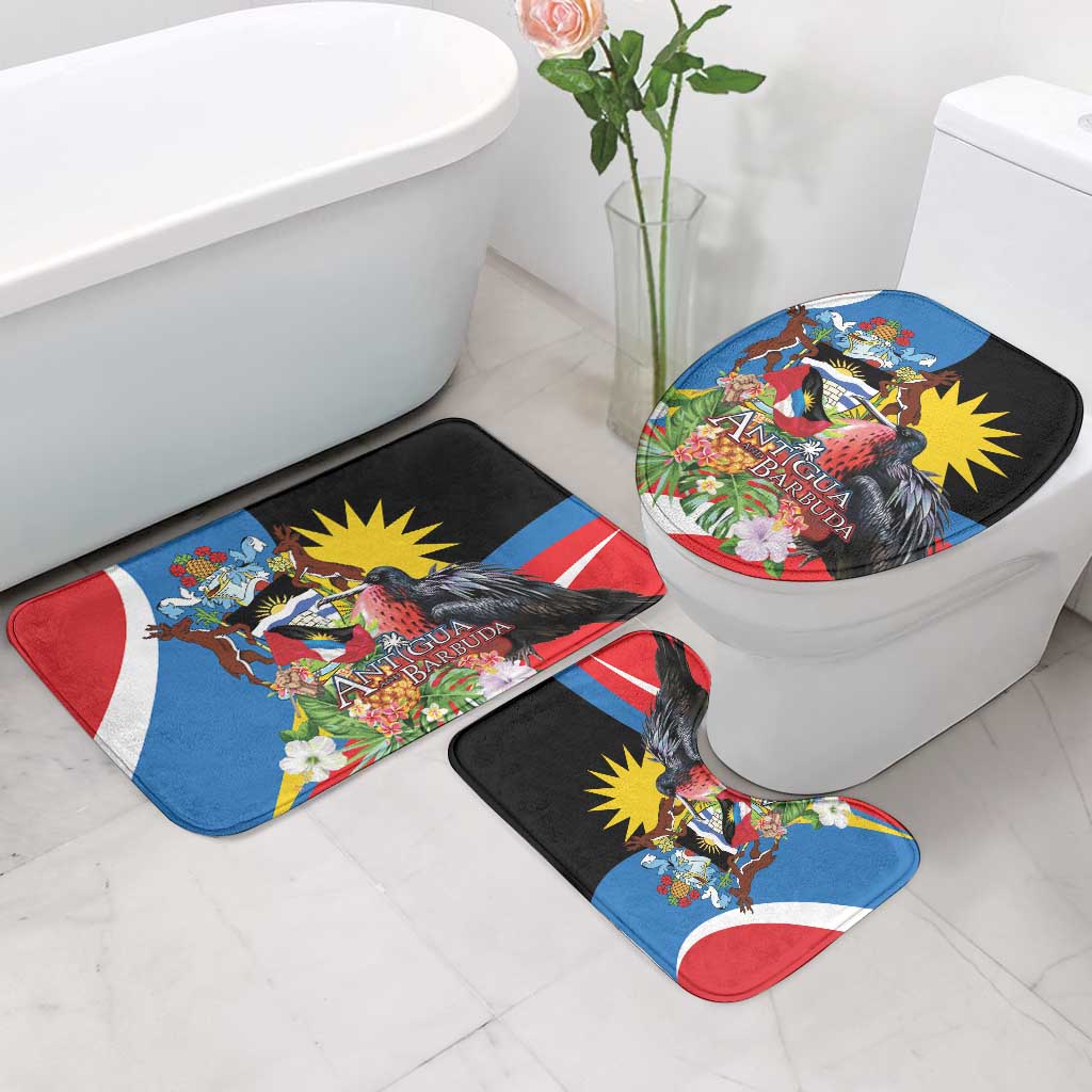 Antigua and Barbuda Magnificent Frigatebird Bathroom Set Tropical Vibe - Wonder Print Shop