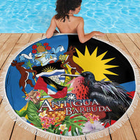 Antigua and Barbuda Magnificent Frigatebird Beach Blanket Tropical Vibe - Wonder Print Shop