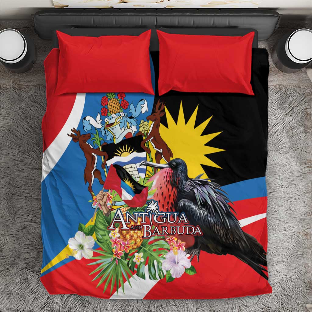 Antigua and Barbuda Magnificent Frigatebird Bedding Set Tropical Vibe - Wonder Print Shop