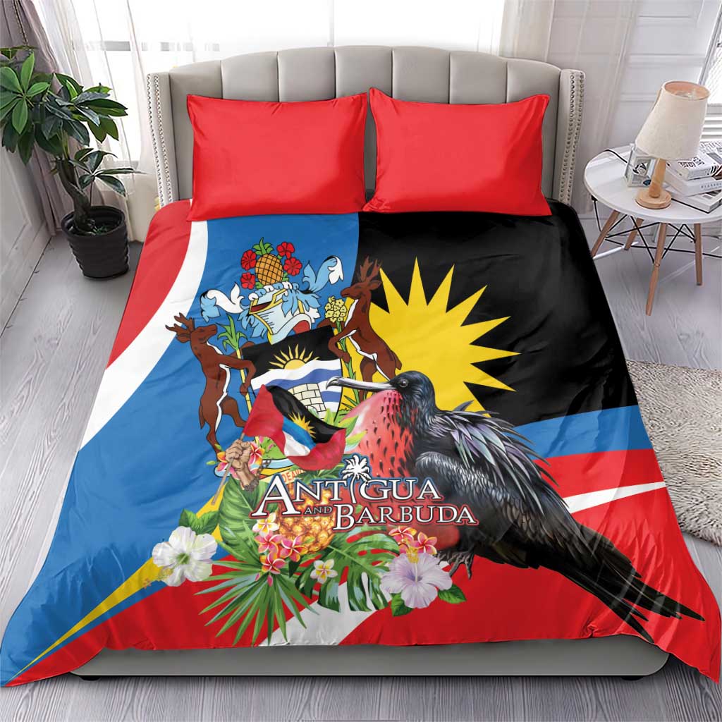 Antigua and Barbuda Magnificent Frigatebird Bedding Set Tropical Vibe - Wonder Print Shop
